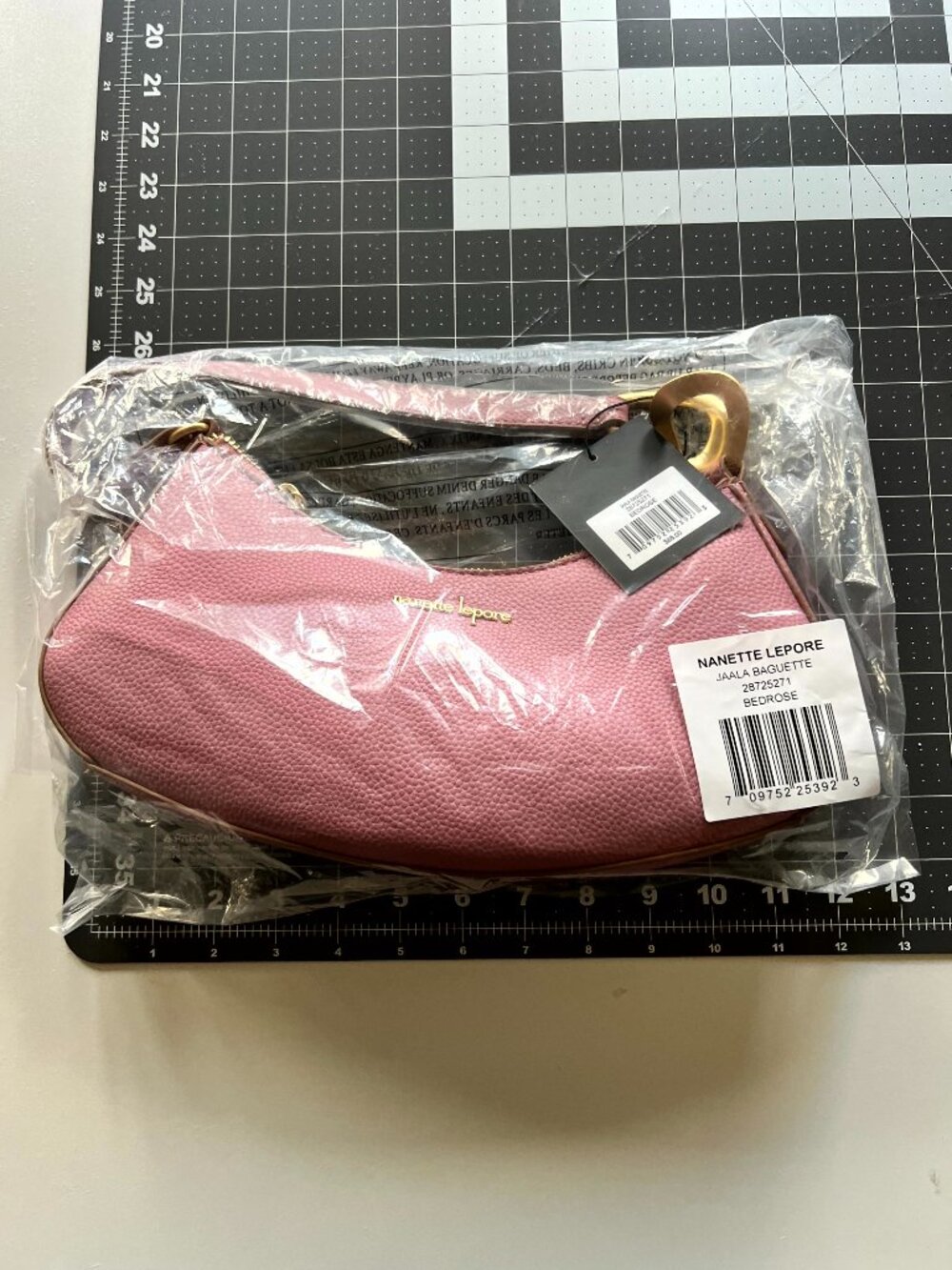 Nanette Lepore Jala Jaala Baguette Bag Pink Berrose Gold Hardware NWT